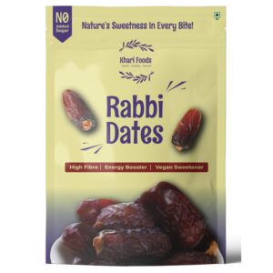 Khari Foods Premium Black Rabbi Dates / Khajur Dry Fruits, High Fiber, Energy Booster, Natural Sweetener, No Added Sugar, No Preservatives, Healthy Snacks - Image 6