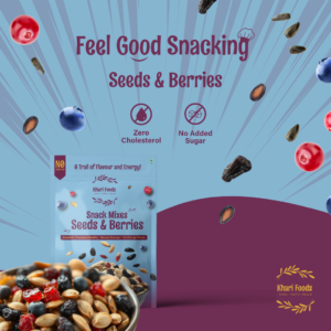 Khari Foods Seeds Berries Snack Trail Mix, 6 in 1 Mix, No Palm Oil - Image 4